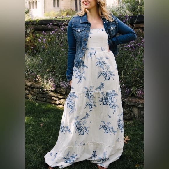 EUC Agua Bendita x Anthropologie Toile print maxi dress - Picture 5 of 14